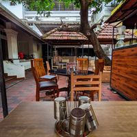 Outdoor dining area at Anantha Bhavan Inn at Anantha Bhavan Inn in Fort Kochi