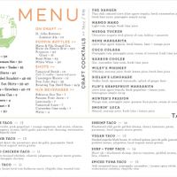 Menu  at Lime Out VI in St John