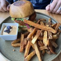Lentil Burger  at St. Elsewhere in Ottawa