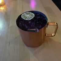 Blueberry mule mocktaill  at St. Elsewhere in Ottawa