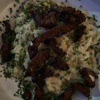 Carbonara with soy curl bacon  at St. Elsewhere in Ottawa