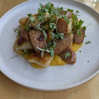 Gnocchi with apple and sausage at St. Elsewhere in Ottawa