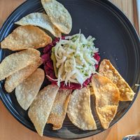 Beet tartare with crispy wontons at St. Elsewhere in Ottawa