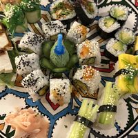 Fire plate Vegan (28 sushi)  at Sekai Sushi Bar in Lisbon