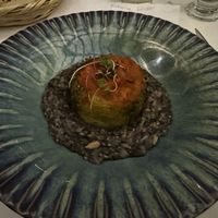 Zuchinni gratin stuffed with vegetables over sweet Andean cereals and smoked peppers.  at Inkaterra Machu Picchu Pueblo Hotel in Aguas Calientes