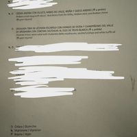 First course menu  at Inkaterra Machu Picchu Pueblo Hotel in Aguas Calientes