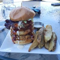 Seven Wonders Burger at Ancient Cedars Cafe in Tobermory
