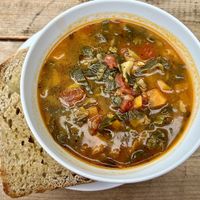 Minestrone soup   at Squash Cafe & Shop in Liverpool