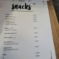 Menu at Boulderwelt Dortmund in Dortmund