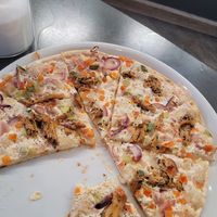 Vegan Tarte Flambee (Flammkuchen) at Boulderwelt Dortmund in Dortmund