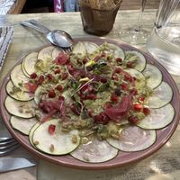 Zucchini Carpaccio  at Queimada Gastrobar in Baiona