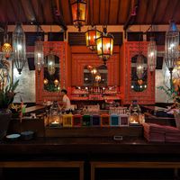 The bar with super friendly and helpful staff at Warung Damar in Kuta