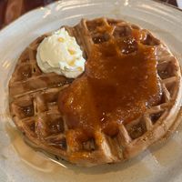 Vegan waffle at Immortal Cafe & Supply in Sacramento