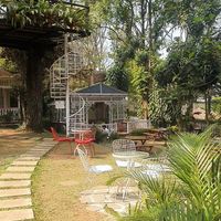 The restaurant area  at Vilo in Jakarta