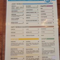 Menu at Raw Cafe in Huayllabamba