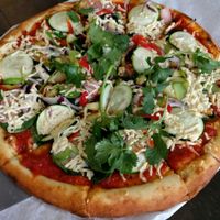 supreme pizza at Vegan Pizza in Garden Grove