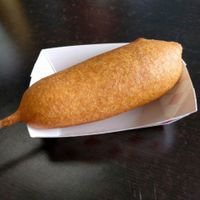 corn dog at Vegan Pizza in Garden Grove