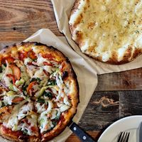 Veggie Delight Pizza | Cheezy Garlic Breadstick   at Vegan Pizza in Garden Grove