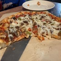 Philly Cheesesteak Pizzaa  at Vegan Pizza in Garden Grove