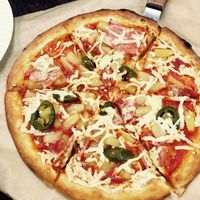 Ham & pineapple  at Vegan Pizza in Garden Grove