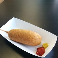 Corn Dog at Vegan Pizza in Garden Grove