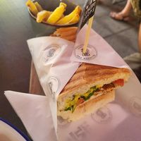 Vegan sandwich at Blossom Owl in Kalamata