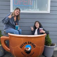 I had the bule lotus energy drink.  It was really good! at Ocean Grinds Coffee Co in Florence