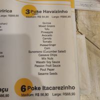 Vegan poke at Pipe Poke in Itacare