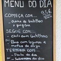 daily menu  at SHANTI - Cantina Vegan in Marinha Grande