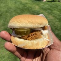 Pulled pork  at Scratch House Vegan Specialties in San Diego