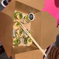 Baked “Skallop” Roll  at Vegan Mirai in San Diego