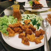 Lion mane mushroom satay   at LVC Vege Restaurant - 创意林镇藩料理坊 in Malacca