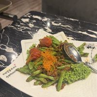 Double fried green peas - spicy!   at LVC Vege Restaurant - 创意林镇藩料理坊 in Malacca