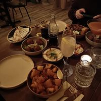 Spinach parcels, batata harra at Lamaya in Bristol
