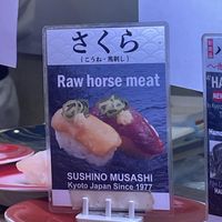 [NOT VEGAN] Posting picture of what’s available at this restaurant that made me uncomfortable and choose to leave - March 2024  at Musashi Sushi in Kyoto