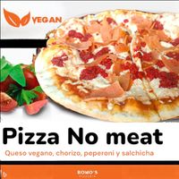 No meat at Romo Pizzeria in Puebla