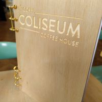 Menu front (October 2025) at Coliseum Coffee House in Ceredigion