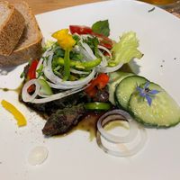 Käferbohnensalat at Dorfstube in Gersfeld