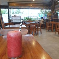 'Refresh' juice- watermelon, mint and pineapple at Cempaka Cafe and Homestay in Pecatu