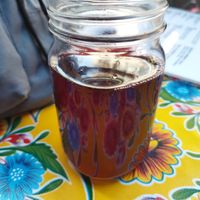 Agua del día #Veganuary at Mamasita Burrito in Mexico City