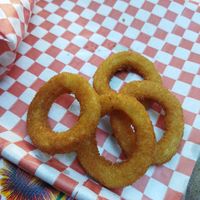 Aros de cebolla #Veganuary at Mamasita Burrito in Mexico City