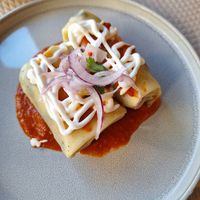 Vegan Enchiladas at Sammy Sosa in Lisbon