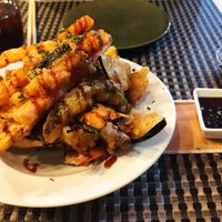 Tempura verdura con salsa teriyaki at Tokami Sushi Vendrell in El Vendrell