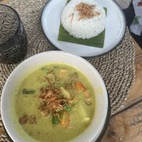 Vegan curry  at La Bianca  in Lembongan
