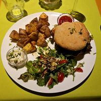 Chipotle burger 🍔 nice and spicy at Veggies on Fire in The Hague