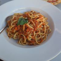 Soya Bolognese at Gusto'zza  in Quarteira