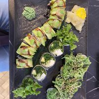 Green dragon roll  at Sushi Avenue in Brussels