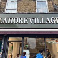 Front of the restaurant  at Lahore Village  in West London
