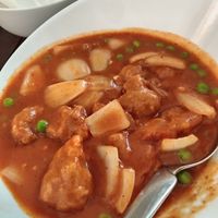 Vegetarian chicken curry at Royal Baths Chinese Restaurant in Harrogate