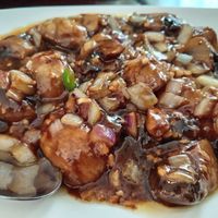 Mushrooms in satay sauce at Royal Baths Chinese Restaurant in Harrogate